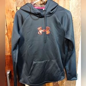 Women's Under Armour Pullover Hoodie W/ Pink And Camo Accent